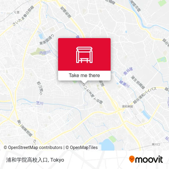 浦和学院高校入口 map