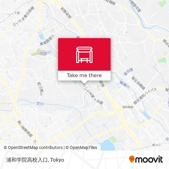 浦和学院高校入口 map