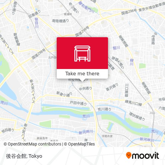 後谷会館 map
