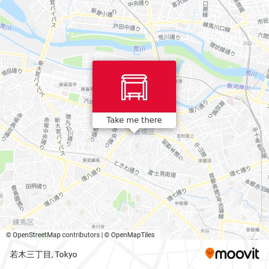 若木三丁目 map