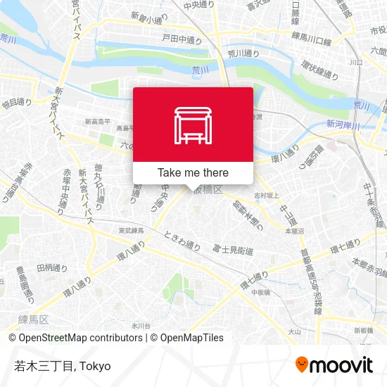 若木三丁目 map