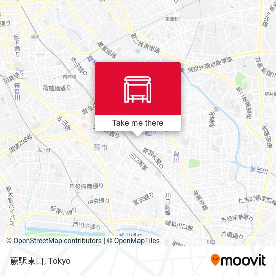 蕨駅東口 map