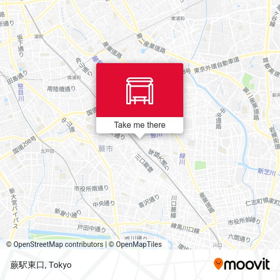 蕨駅東口 map