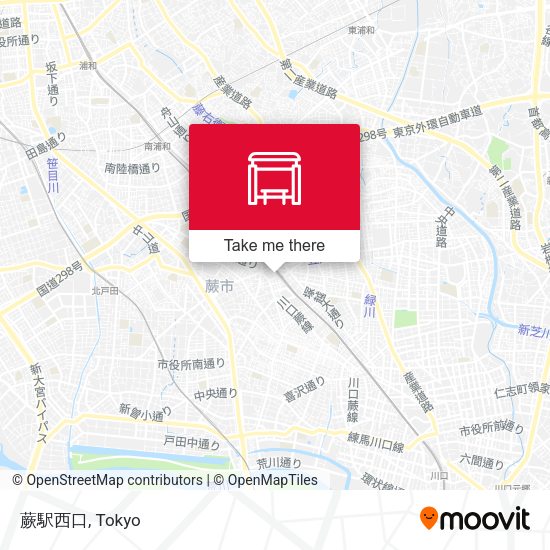 蕨駅西口 map