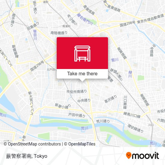 蕨警察署南 map