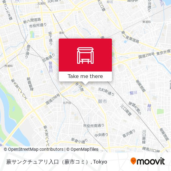 蕨サンクチュアリ入口（蕨市コミ） map