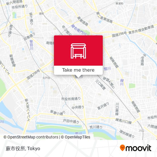 蕨市役所 map
