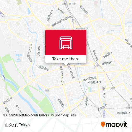 山久保 map