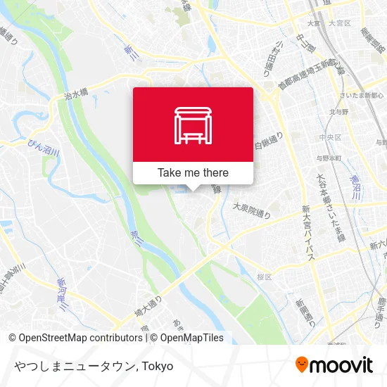 やつしまニュータウン map