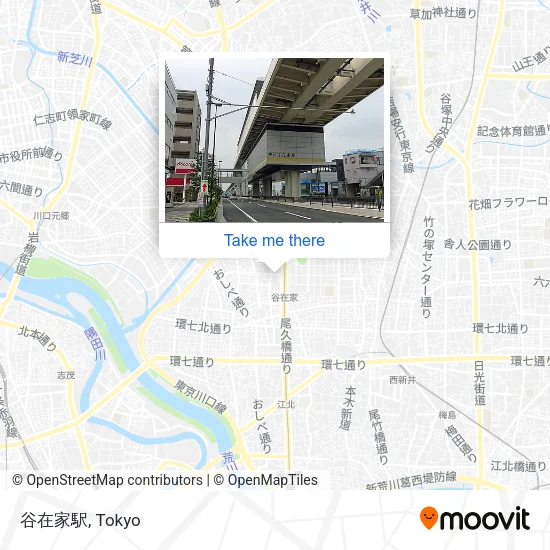 谷在家駅 map