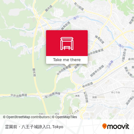 霊園前・八王子城跡入口 map