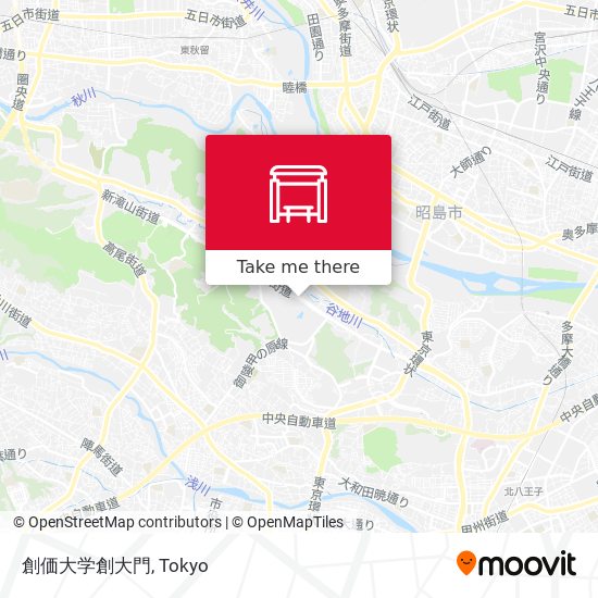 創価大学創大門 map