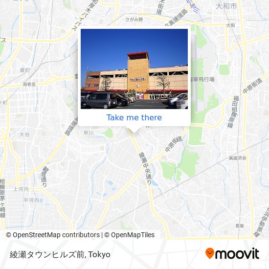綾瀬タウンヒルズ前 map