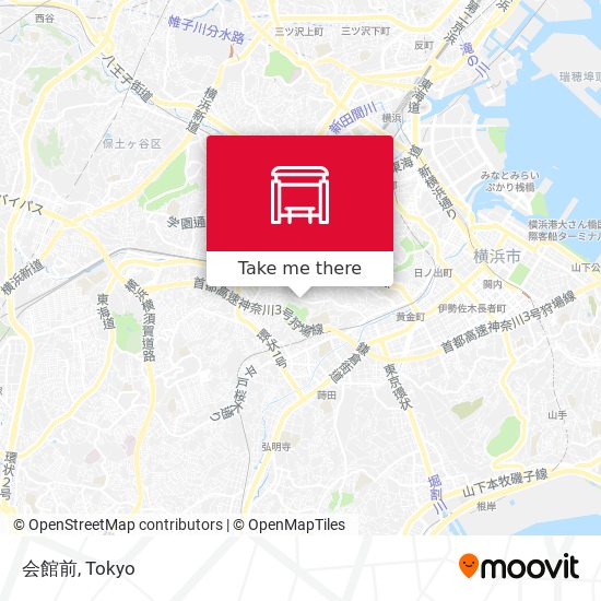 会館前 map