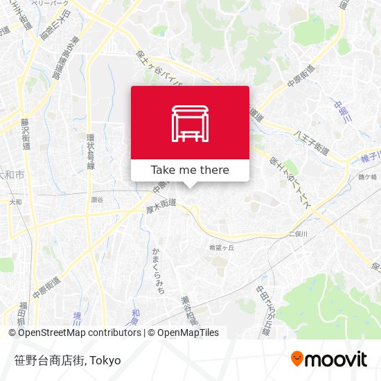 笹野台商店街 map