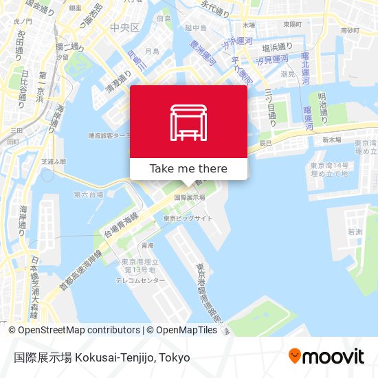 国際展示場 Kokusai-Tenjijo map