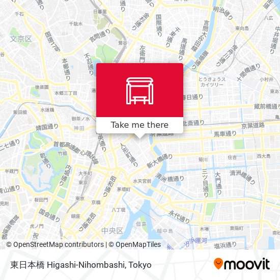 東日本橋 Higashi-Nihombashi map