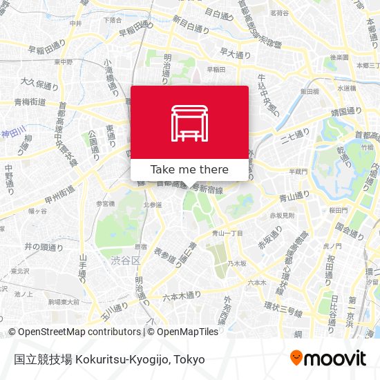 国立競技場 Kokuritsu-Kyogijo map