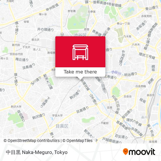 中目黒 Naka-Meguro map