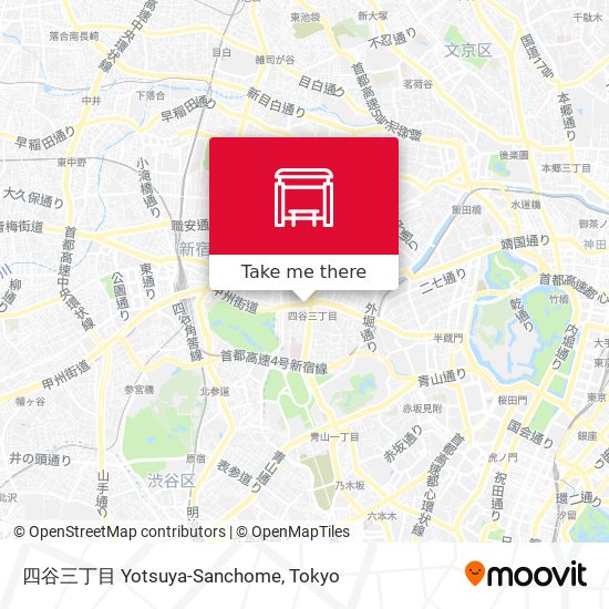 四谷三丁目 Yotsuya-Sanchome map