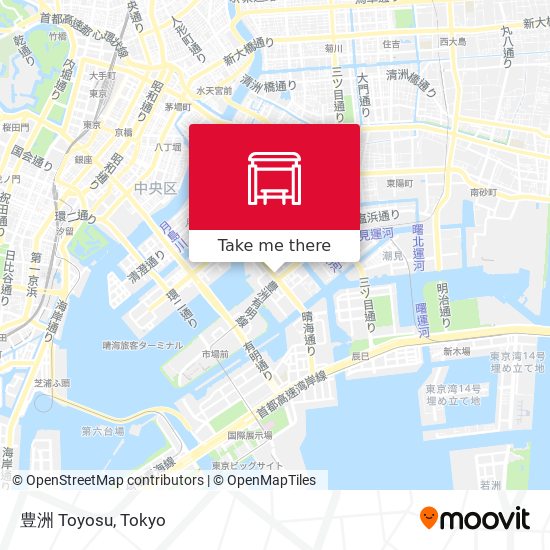 豊洲 Toyosu map