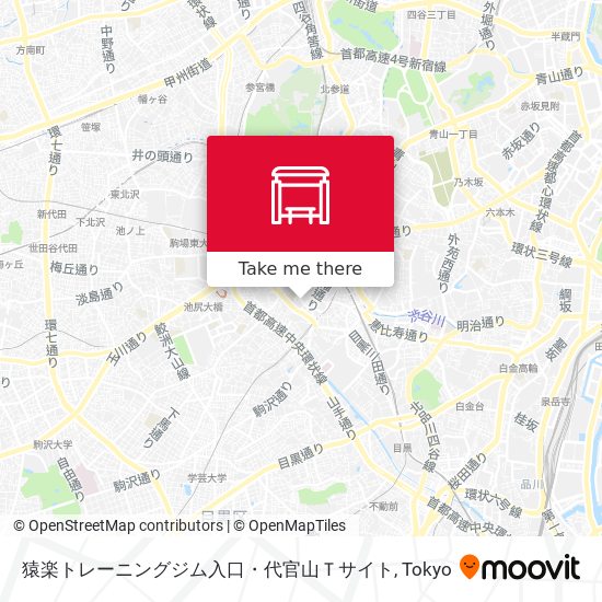 猿楽トレーニングジム入口・代官山Ｔサイト map