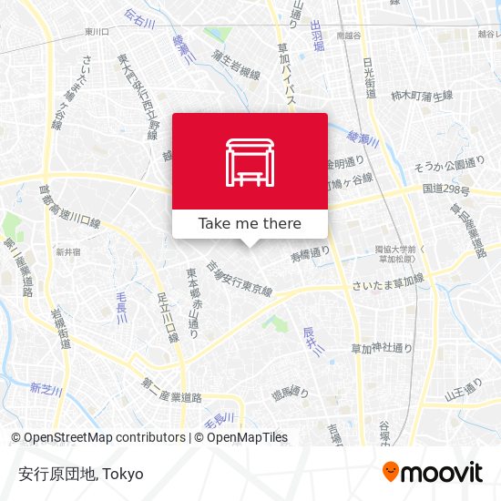 安行原団地 map