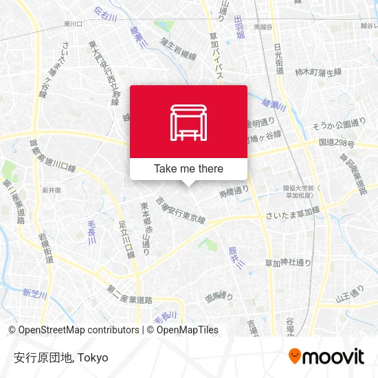 安行原団地 map