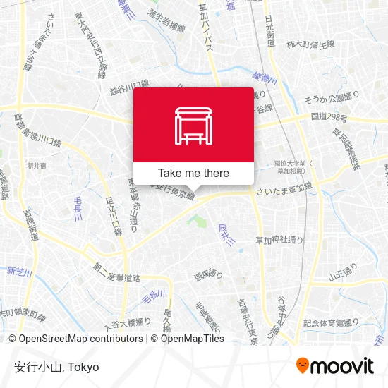 安行小山 map