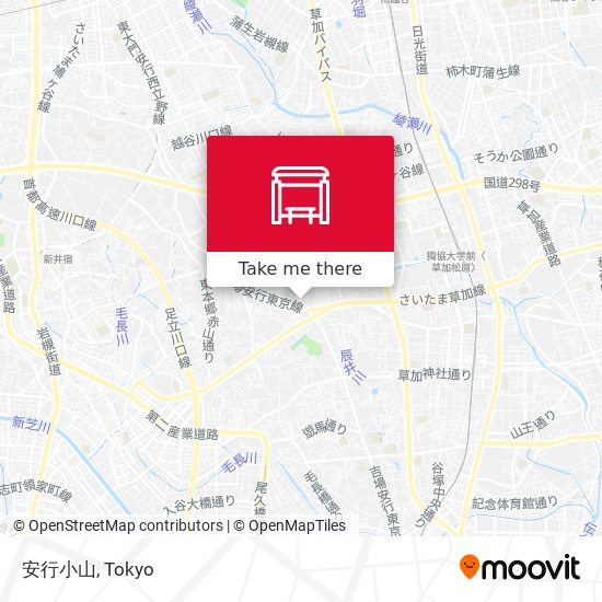 安行小山 map