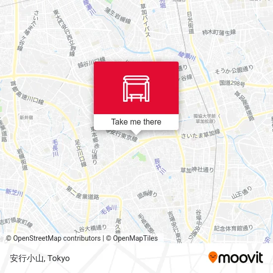 安行小山 map