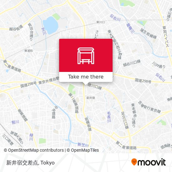新井宿交差点 map