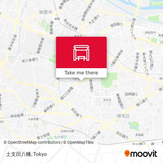土支田八幡 map