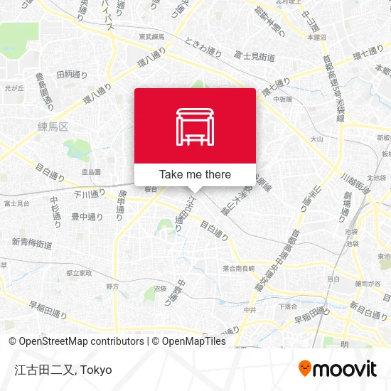 江古田二又 map