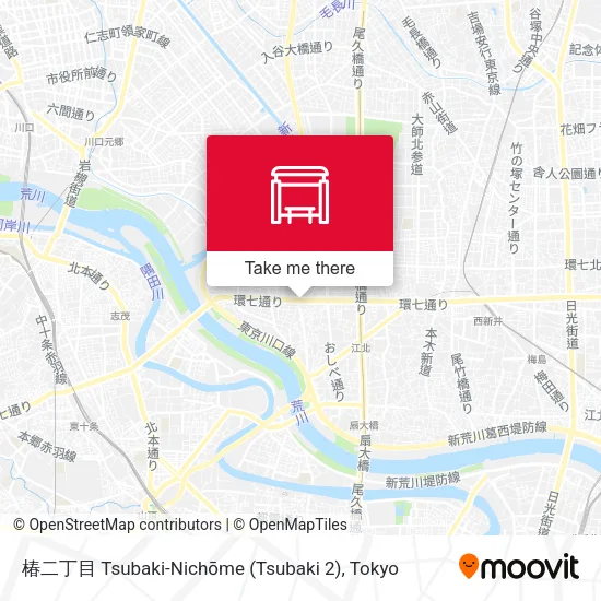 椿二丁目 Tsubaki-Nichōme (Tsubaki 2) map