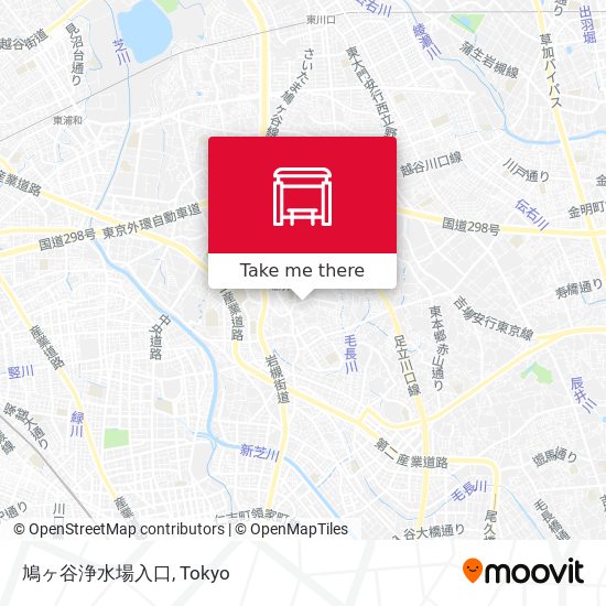 鳩ヶ谷浄水場入口 map