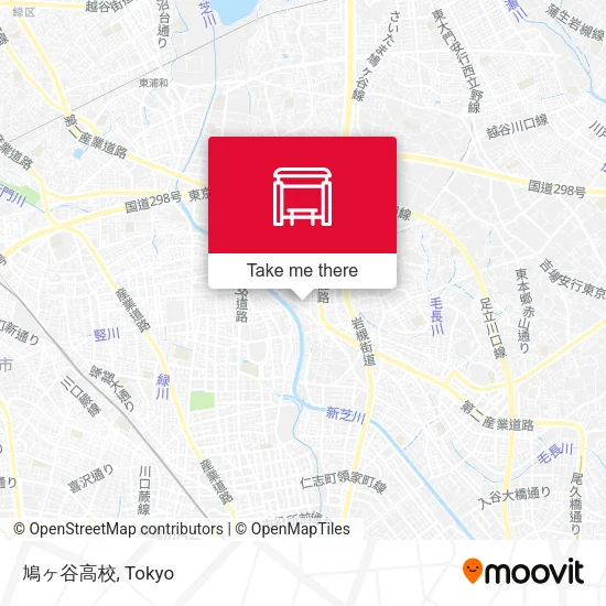 鳩ヶ谷高校 map