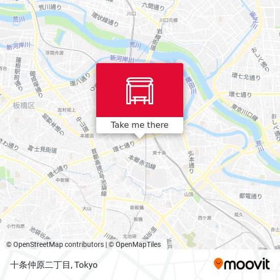 十条仲原二丁目 map