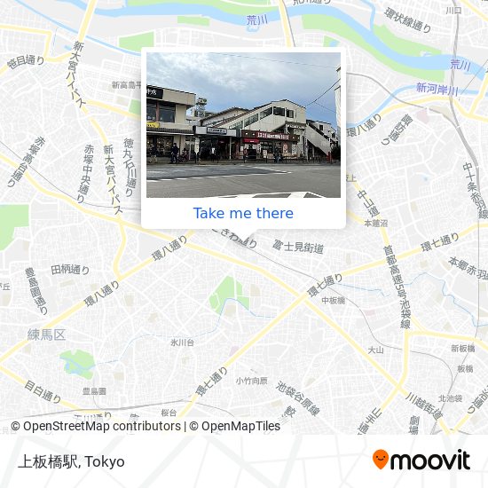 上板橋駅 map