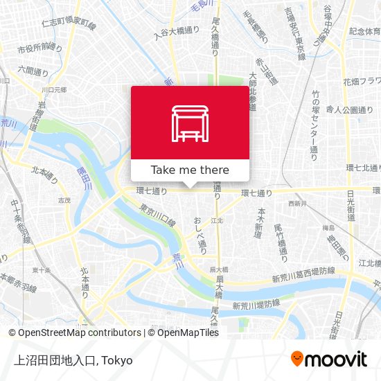 上沼田団地入口 map
