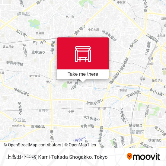 上高田小学校 Kami-Takada Shogakko map