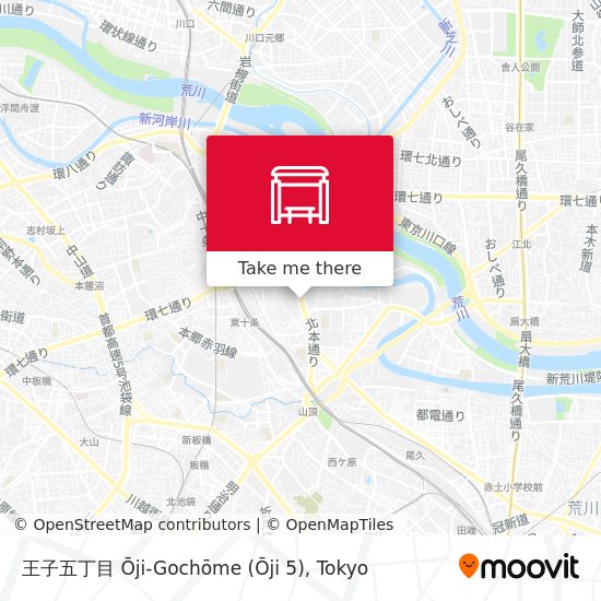 王子五丁目 Ōji-Gochōme (Ōji 5) map