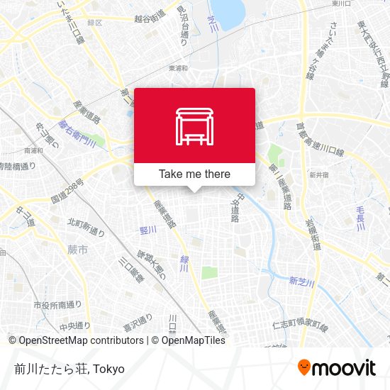 前川たたら荘 map