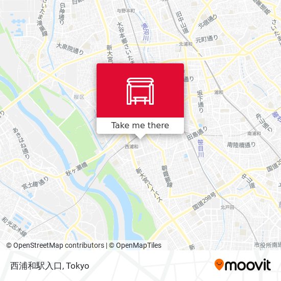 西浦和駅入口 map