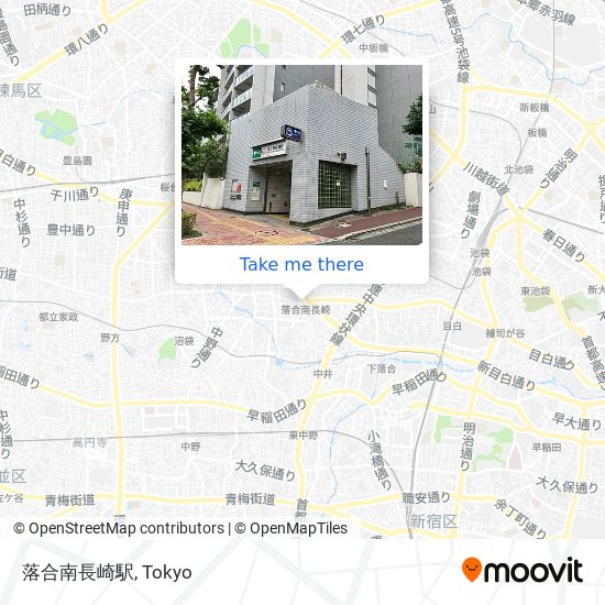 落合南長崎駅 map