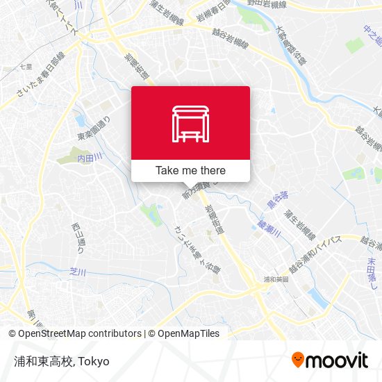 浦和東高校 map