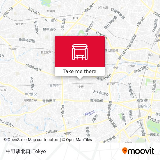 中野駅北口 map