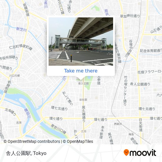 舎人公園駅 map