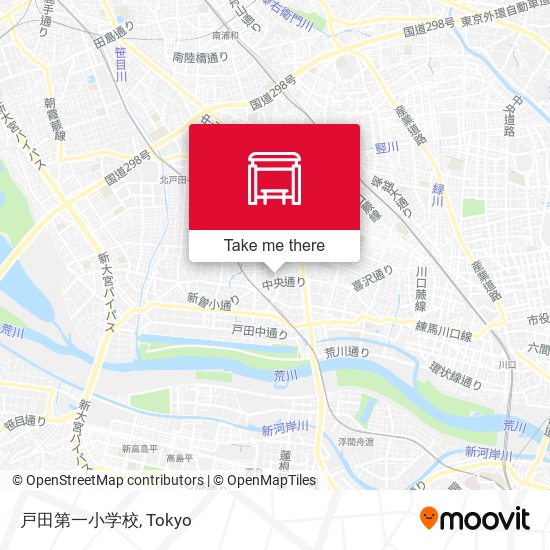 戸田第一小学校 map