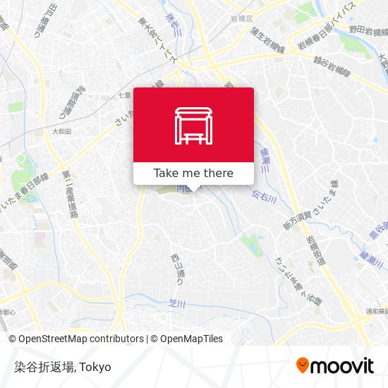 染谷折返場 map